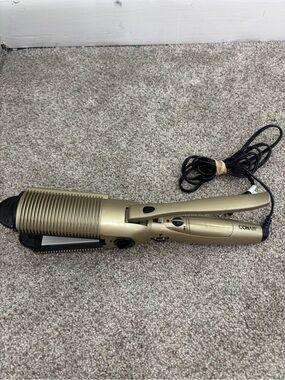 Conair straightener wet hair dry hair gold